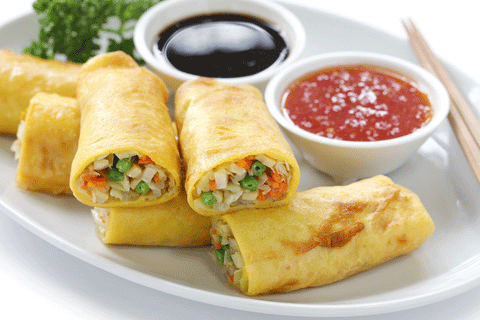 Mini Vegetarian Spring Roll (4 in a serve)